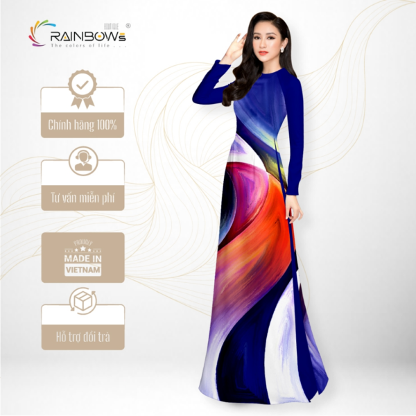 Vải Áo Dài Tặng Bà Tặng Mẹ Tặng Cô , Lụa Mã Não Bảo Anh Cao Cấp, Màu Sắc Sống Động - AD26-NNA34 - Hình ảnh 5