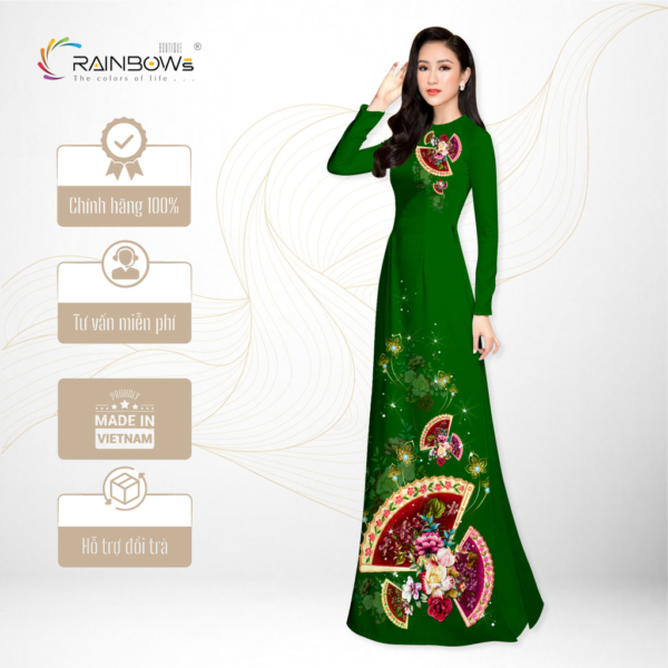 Vải Mã Não Bảo Anh Cao Cấp, Họa Tiết Hoa Tinh Xảo - AD54-NNA63 - Hình ảnh 2