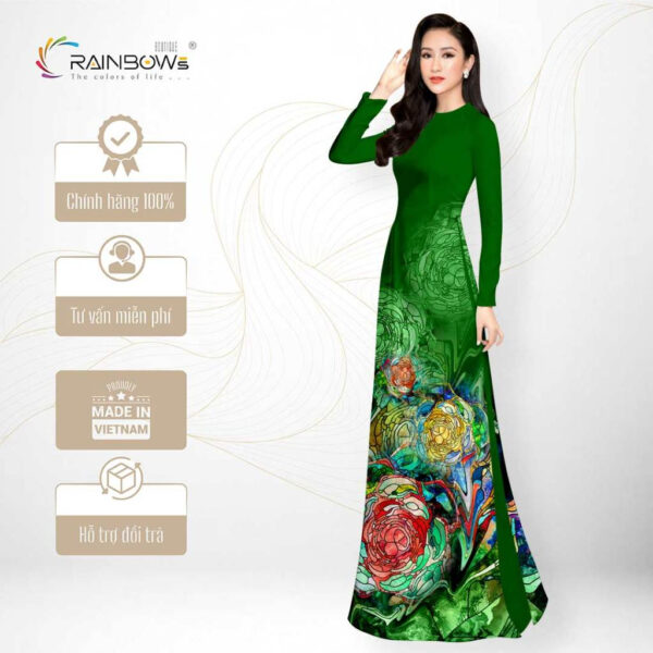 Vải Mã Não Bảo Anh In 3D Cao Cấp, Họa Tiết Thiết Kế Tinh Xảo - AD96-NNA115 - Hình ảnh 2